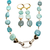 Amazonite Stone Jewelry Set (DESIREE)