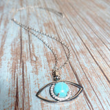 Evil Eye Howlite Stone Necklace (ZIYA)