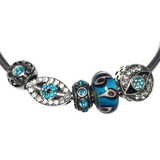 Evil Eye Bangle Charm Bracelet (NAISHA)