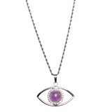 Evil Eye Amethyst Stone Necklace (THANA)