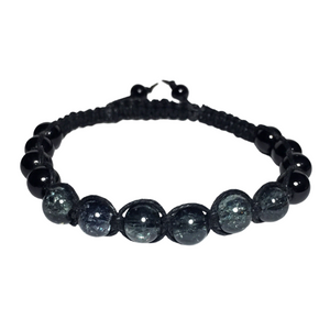 Men's Beaded Glass Cord Bracelet (ENZO)