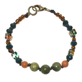 Earthy Stone & Glass Bracelet (MAG)