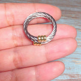 Dual Tone Steel Ring (VINCENZA-R)