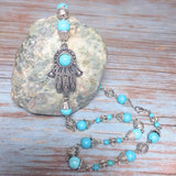 Hamsa Howlite Gemstone Jewelry Set (MARIAM)