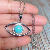 Evil Eye Howlite Stone Necklace (ZIYA)