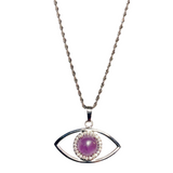 Evil Eye Amethyst Stone Necklace (THANA)