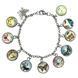 Butterfly Glass Dome Charm Bracelet (MONARCH)