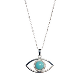 Evil Eye Howlite Stone Necklace (ZIYA)