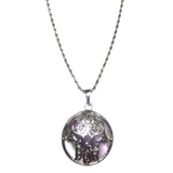 Hamsa Amethyst Gemstone Necklace