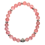 Pink Watermelon Crystal Stone Bracelet (JULIE-1)