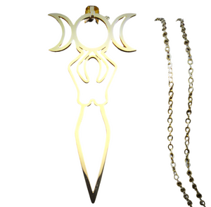 Goddess Triple Moon Necklace (GARDENIA)