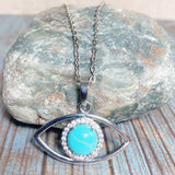 Evil Eye Howlite Stone Necklace (ZIYA)