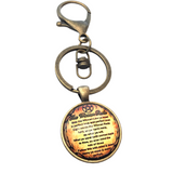 Wiccan Rede Bronze Glass Dome Keychain (WICCA)