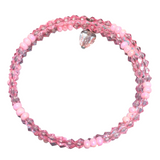 Pink Acrylic Triple Layer Bangle Bracelet (MISTY)