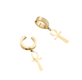 Egyptian Ankh Ear Clips (AMENET)