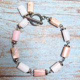 Pink Opal Stone Bracelet (ABIGAIL)