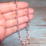 Pink Acrylic Anklet (LANE)