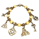 Celtic Charm Bracelet Bronze Golden (GRANIA)