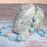 Hamsa Howlite Gemstone Jewelry Set (MARIAM)