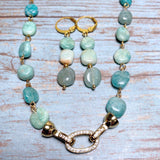 Amazonite Stone Jewelry Set (DESIREE)