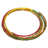 Multi Color Glass Layered Bangle Bracelet (MANDY)