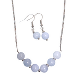 Aquamarine Stone Jewelry Set (NICOLE)