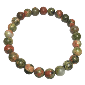 Men's Unakite Stone Bracelet