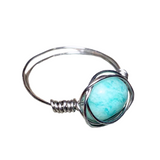 Amazonite Stone Ring Size 8 (DAPHNE-R2)