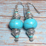 Howlite Gemstone Earrings (PRETORIA)