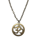 Buddhist Ohm Bronze Chain Necklace (MAHAYANA)