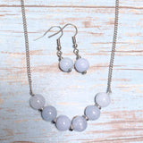 Aquamarine Stone Jewelry Set (NICOLE)