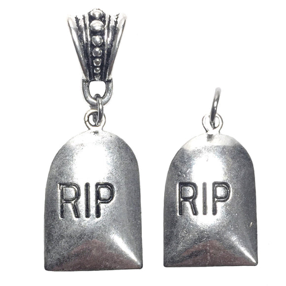 RIP Tombstone Pendant