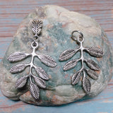 Leaf Branch Leaves Silver Pendant