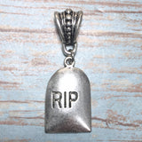 RIP Tombstone Pendant