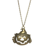 Large Bronze Jack-O'-Lantern Necklace