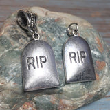 RIP Tombstone Pendant