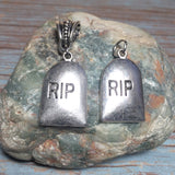 RIP Tombstone Pendant