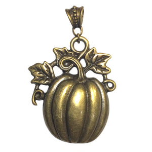 Large Bronze Pumpkin Pendant