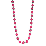 Fuchsia Acrylic Beaded Handcrafted Necklace