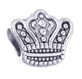 Crown Slider Bead Charm (Fits Pandora)