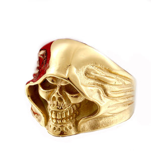 Men's Skull Biker Ring  Stainless Steel