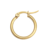 Small Hoop Earrings 18K GP Yellow Gold Plated