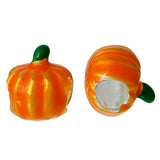 Orange Pumpkin Slider Bead Charm (Fits Pandora)