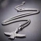 Ancient Persian Chain Necklace White Gold Plated 18K GP