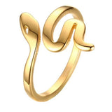 Snake Ring Yellow Gold Plated 18K GP