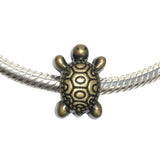 Bronze Turtle Slider Bead Fits Pandora Chain Charm Bracelet