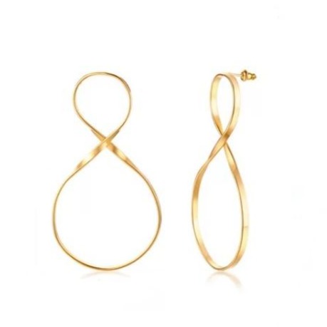 Figure eight store earrings