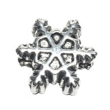 Snowflake Slider Bead Charm Fits Pandora Chain Charm Bracelet