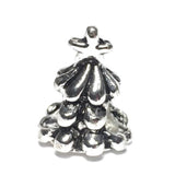 Christmas Tree Slider Bead Silver for Pandora Chain Charm Bracelet