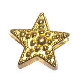 Gold Star Slider Bead Charm for Pandora Chain Charm Bracelet